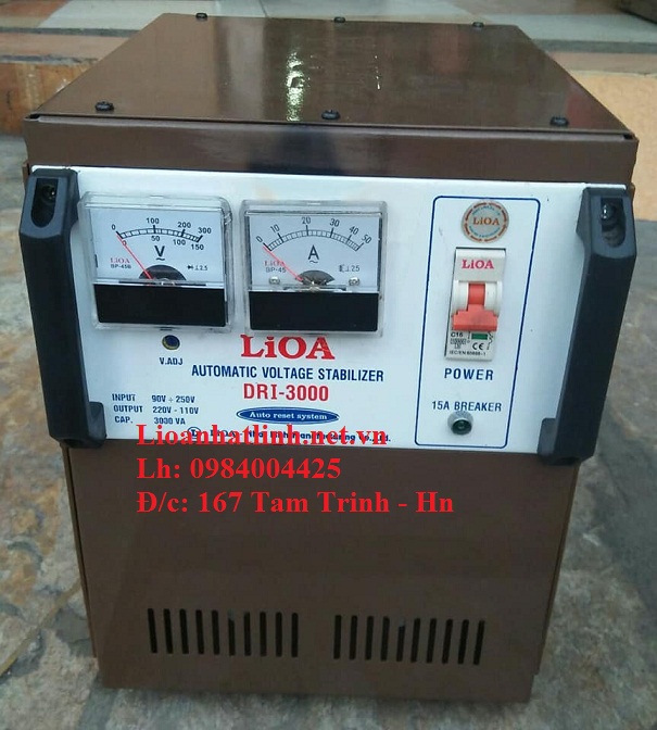 ỔN ÁP LIOA 3KW MODEL DRI - 3000 HÀNG BẦY MẪU
