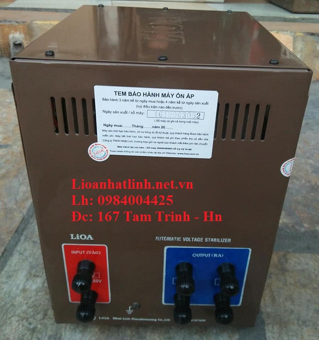 PHÍA SAU ỔN ÁP LIOA DRI - 5000 TỒN KHO, BẦY MẪU