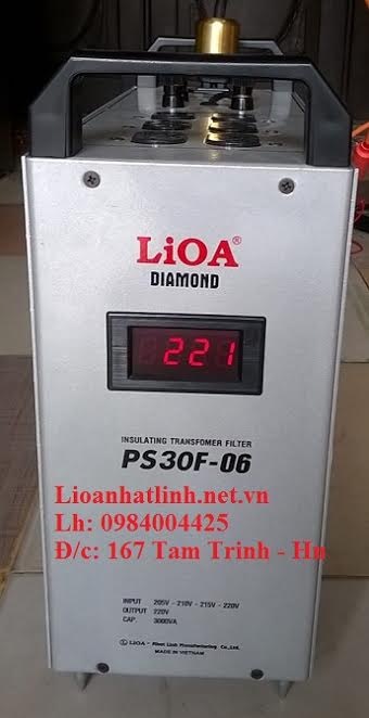 biến áp cách ly lioa kết hợp bộ lọc nguồn