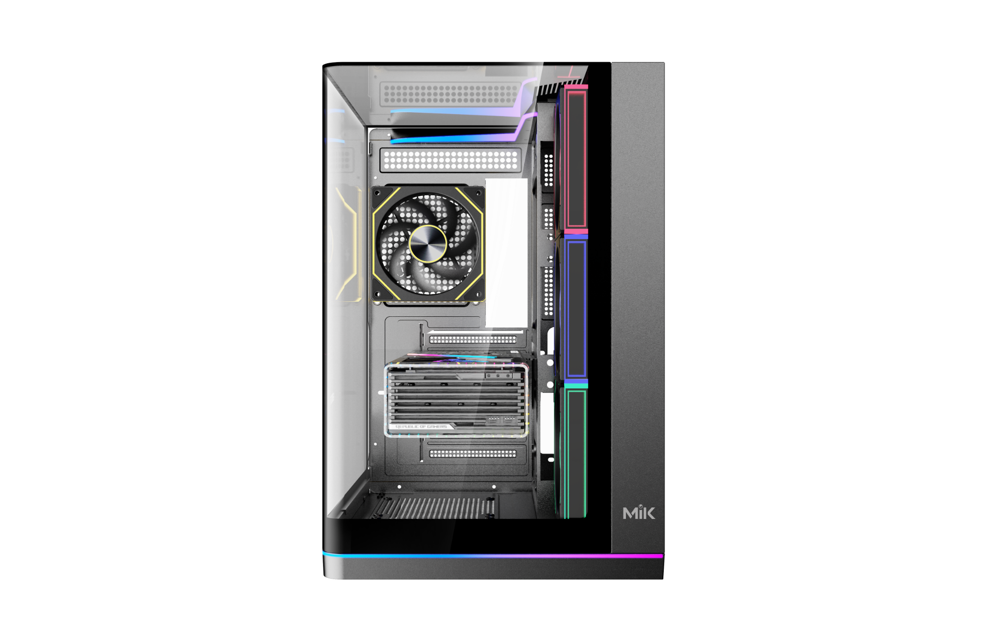 VỎ CASE MIK G8 NOVA X BLACK (MÀU ĐEN/ ATX/ KÍNH CONG/ LED ARGB)