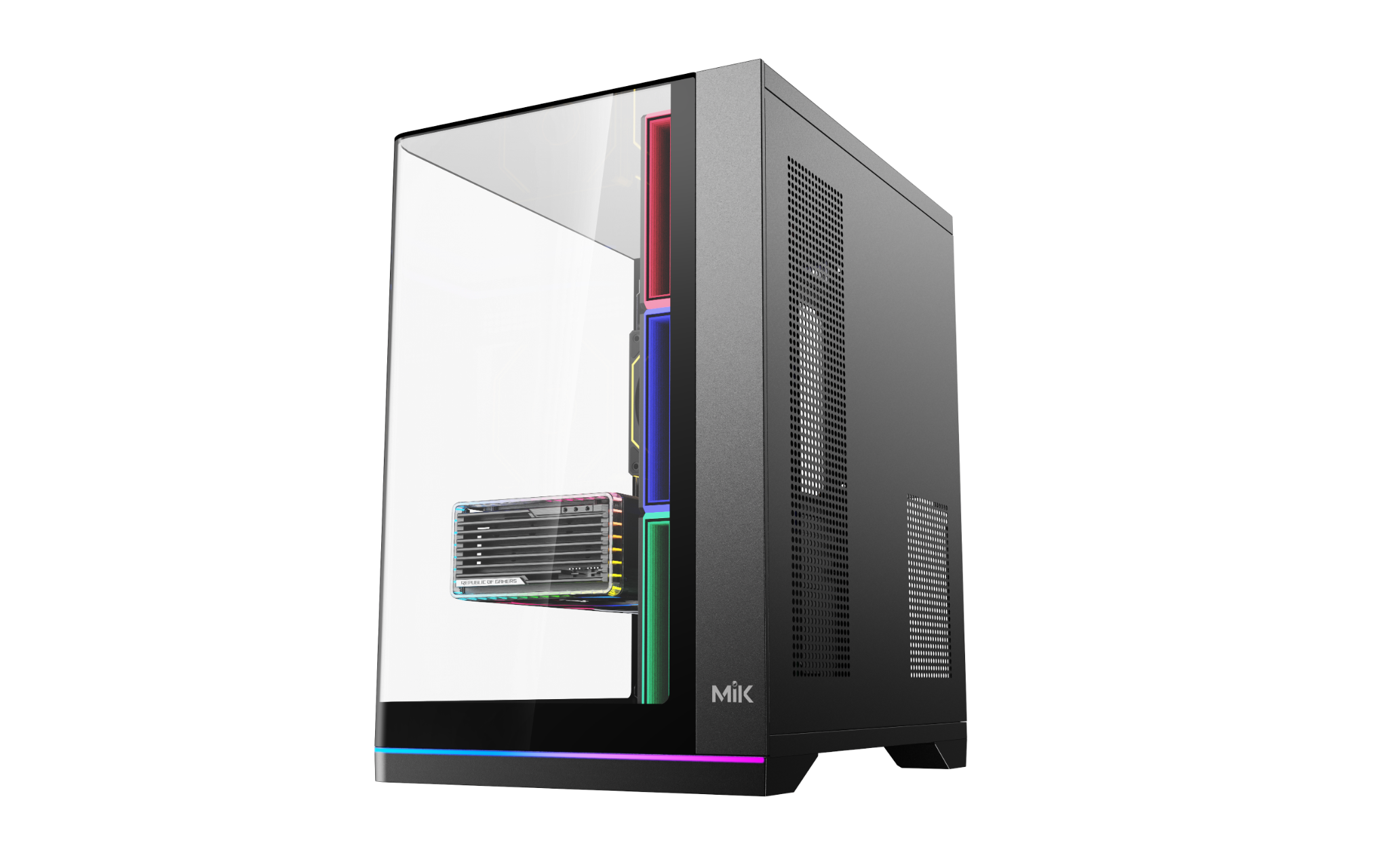 VỎ CASE MIK G8 NOVA X BLACK (MÀU ĐEN/ ATX/ KÍNH CONG/ LED ARGB)