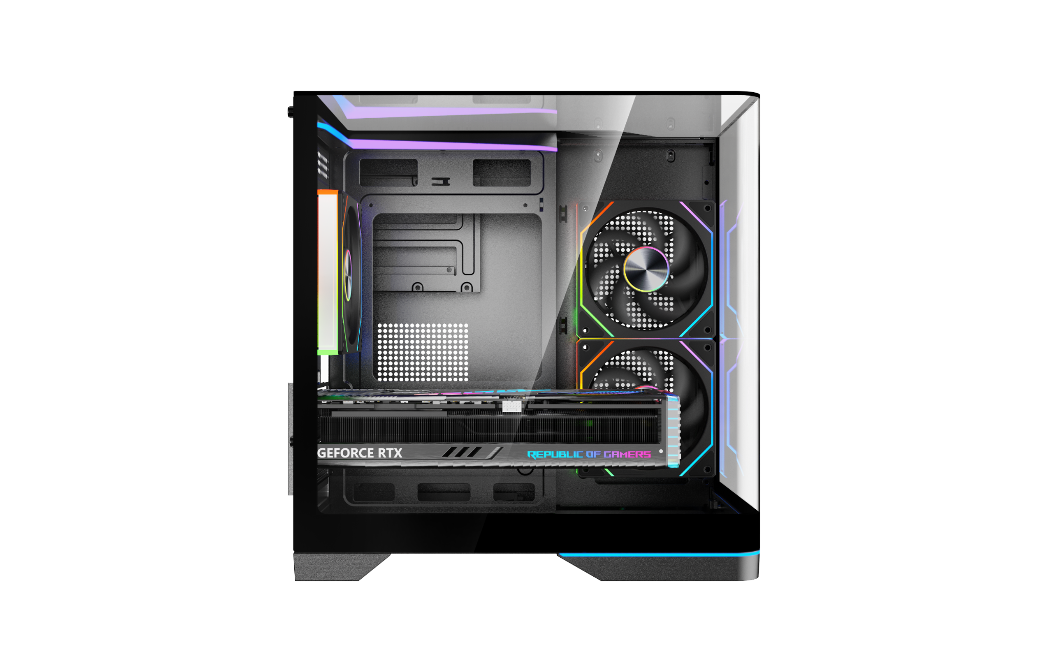 VỎ CASE MIK G8 NOVA M BLACK (MÀU ĐEN/ M-ATX/ KÍNH CONG/ LED ARGB)