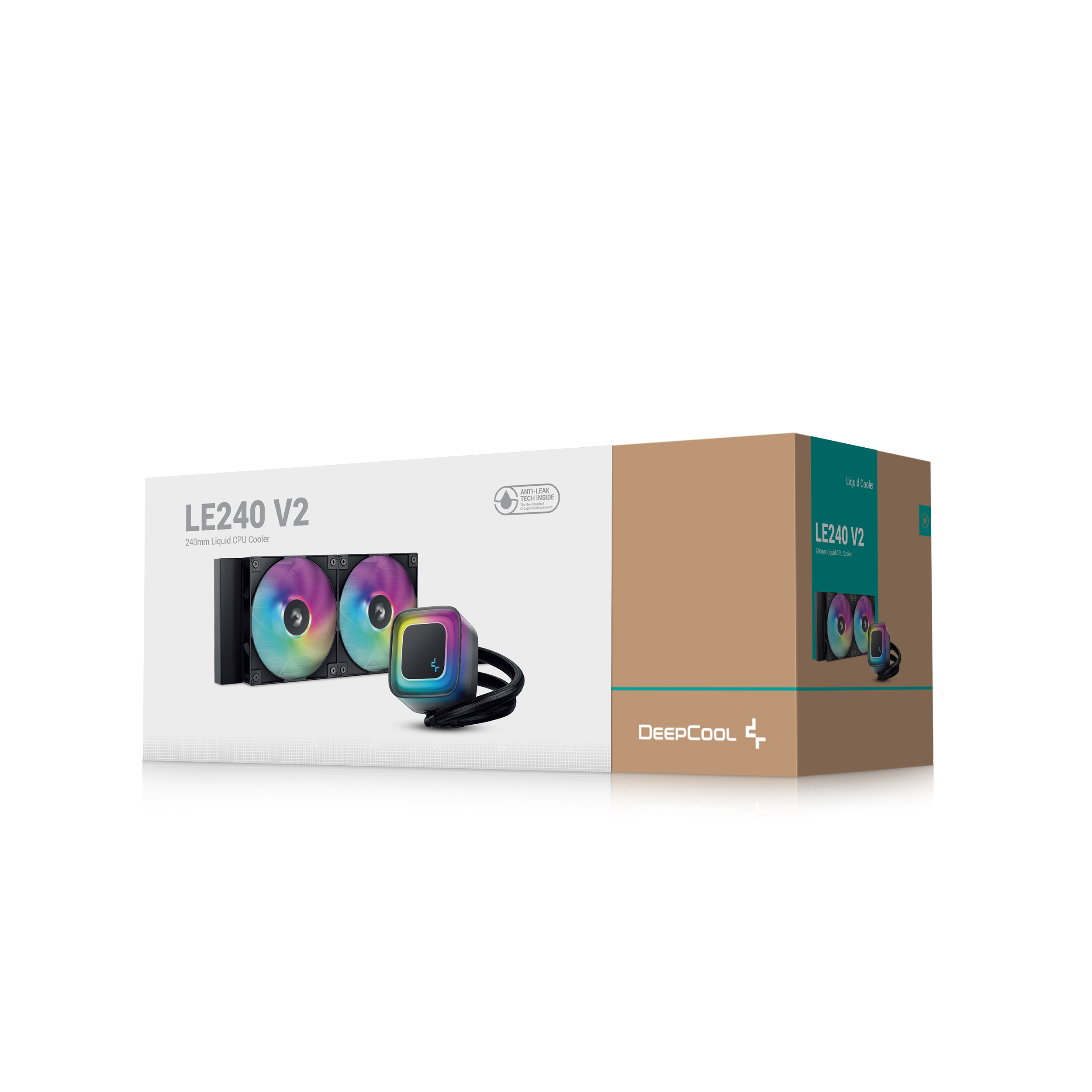 TẢN NHIỆT NƯỚC DEEPCOOL LE240 V2 (MÀU ĐEN/ QUẠT 120MM LED ARGB)