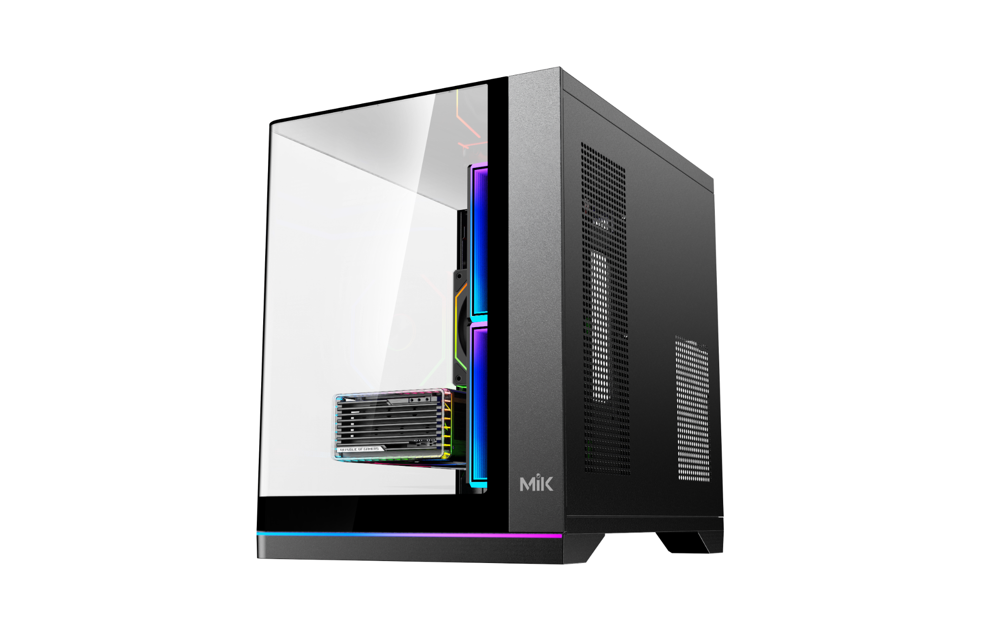 VỎ CASE MIK G8 NOVA M BLACK (MÀU ĐEN/ M-ATX/ KÍNH CONG/ LED ARGB)