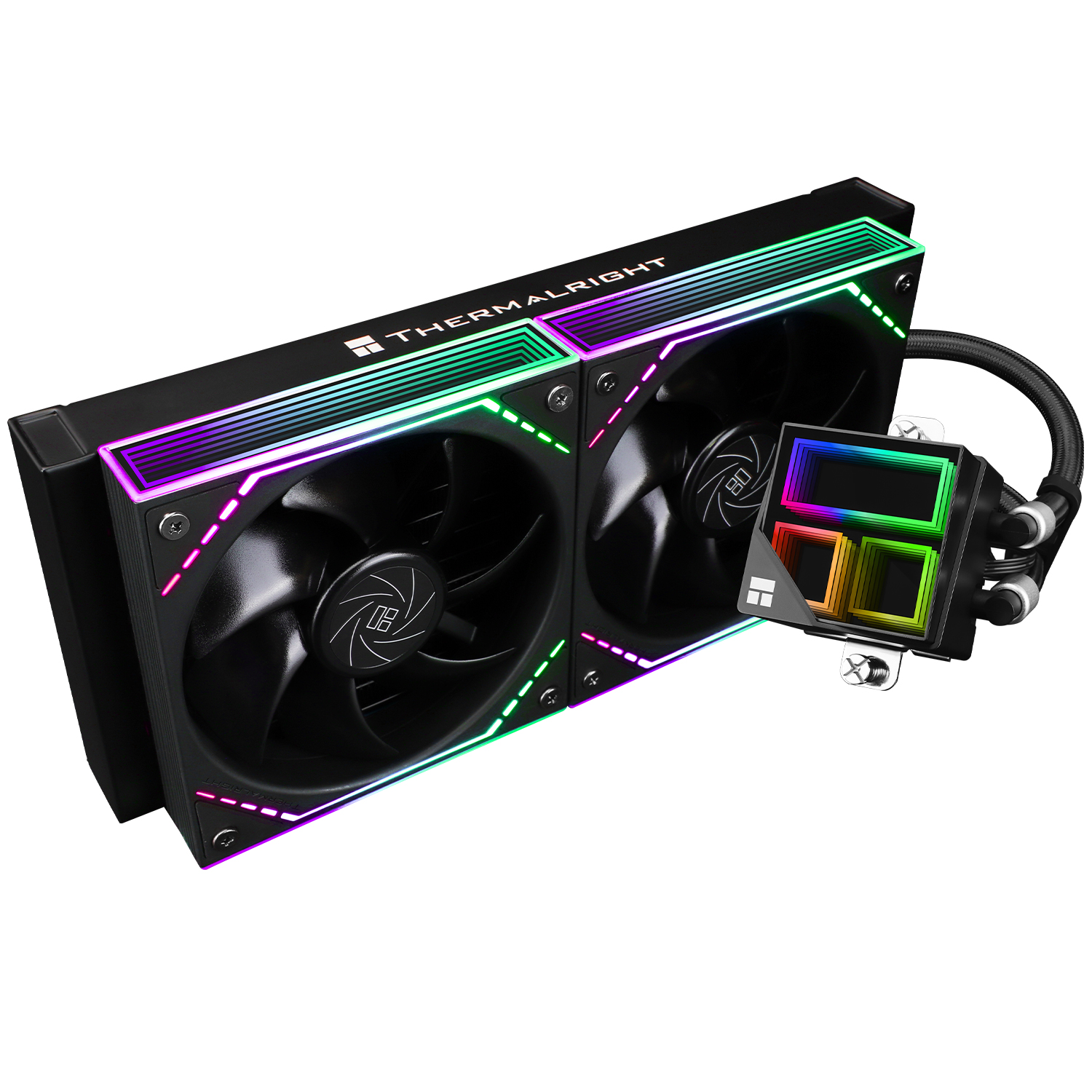 TẢN NHIỆT NƯỚC THERMALRIGHT FROZEN INFINITY 240 BLACK (MÀU ĐEN/ BLOCK LED VÔ CỰC)
