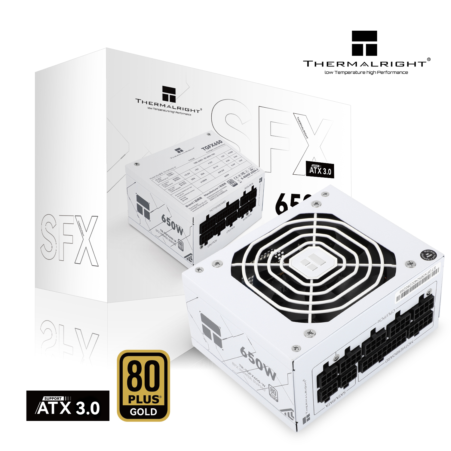 NGUỒN THERMALRIGHT TR-TGFX650-W (MÀU TRẮNG/ CHUẨN SFX/ FULL MODULAR/ 650W)