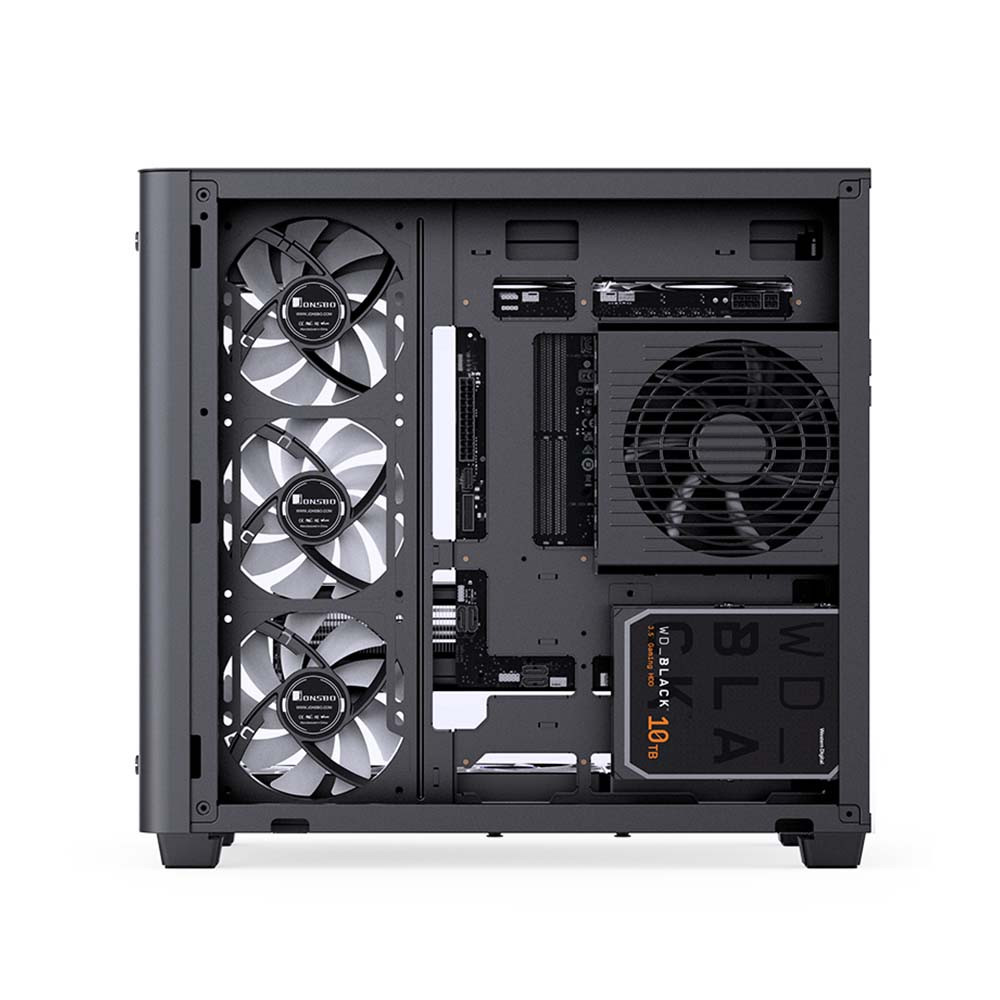 Vỏ Case JONSBO TK-3 BLACK (ATX/MID TOWER/MÀU ĐEN/KÍNH CONG)