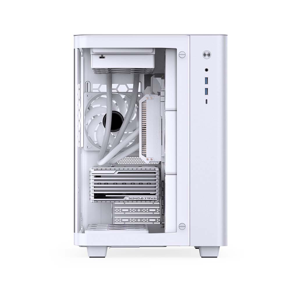 VỎ CASE JONSBO TK-3 WHITE (ATX/MID TOWER/MÀU TRẮNG/KÍNH CONG)