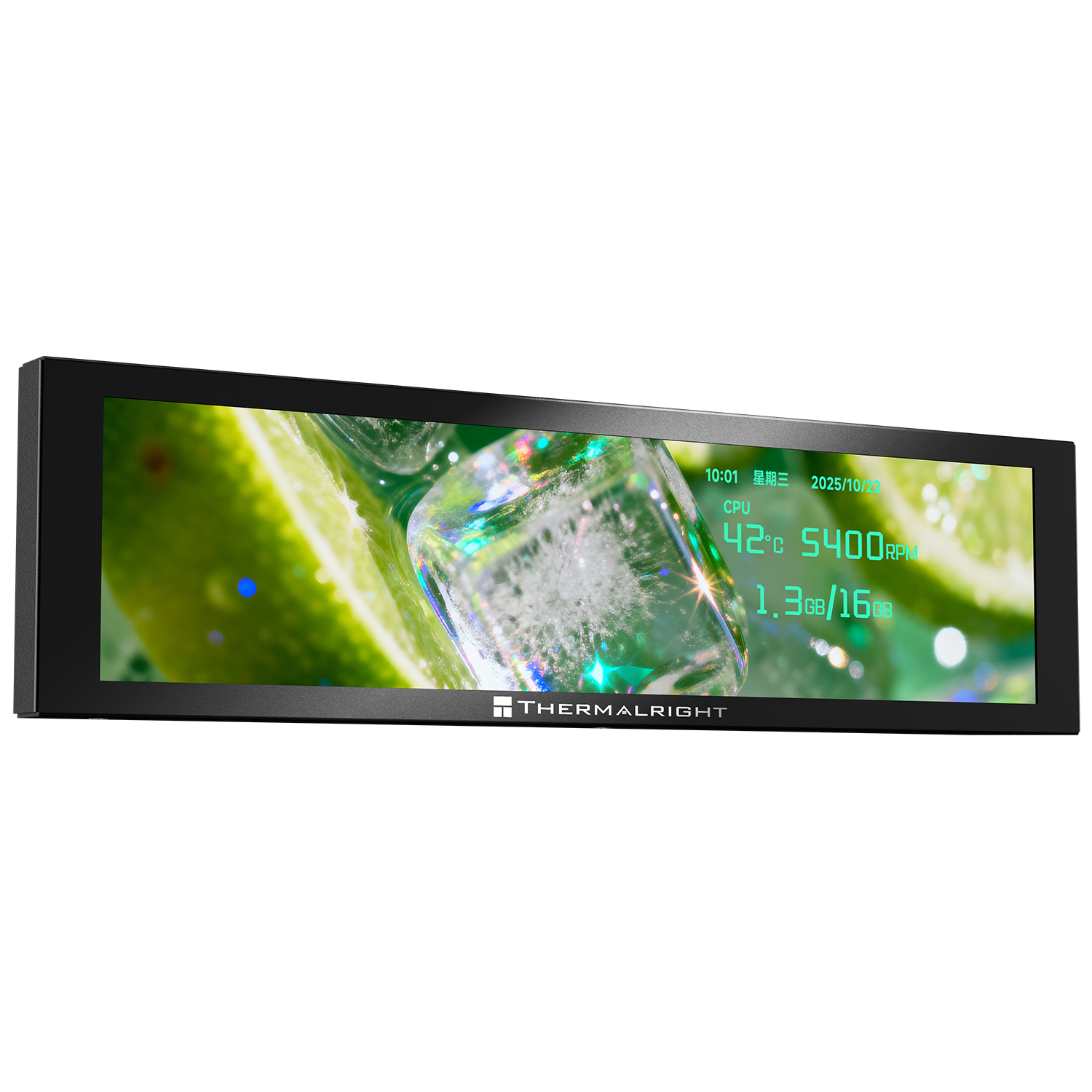 MÀN HÌNH PHỤ THERMALRIGHT TROFEO VISION LCD 9.16 inch BLACK (MÀU ĐEN/ Hiển Thị Video & Thông Số PC)