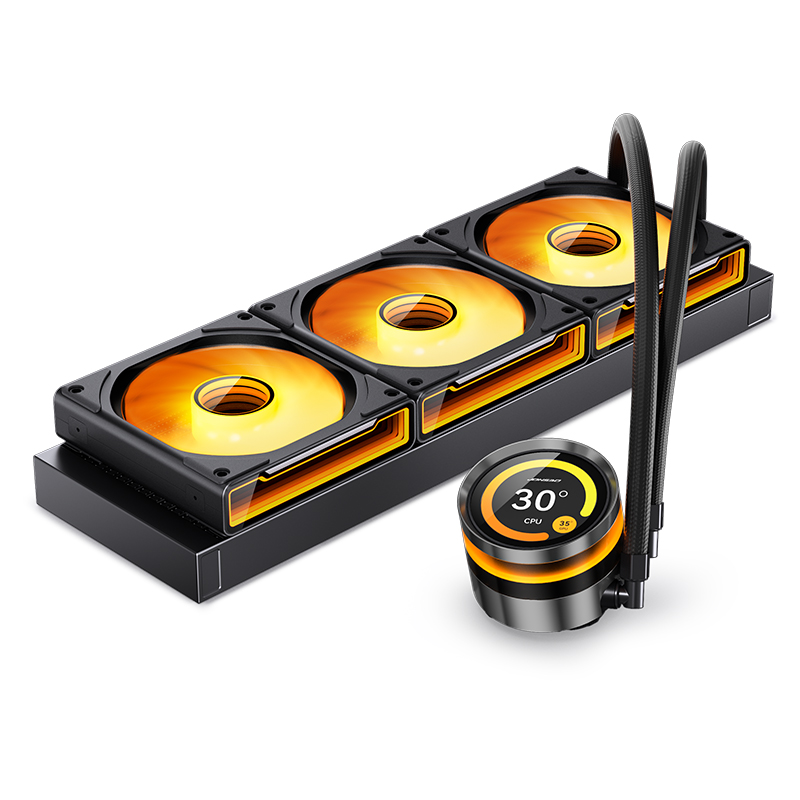 TẢN NHIỆT NƯỚC AIO JONSBO TF2-360SC BLACK (MÀU ĐEN/ MÀN LCD)