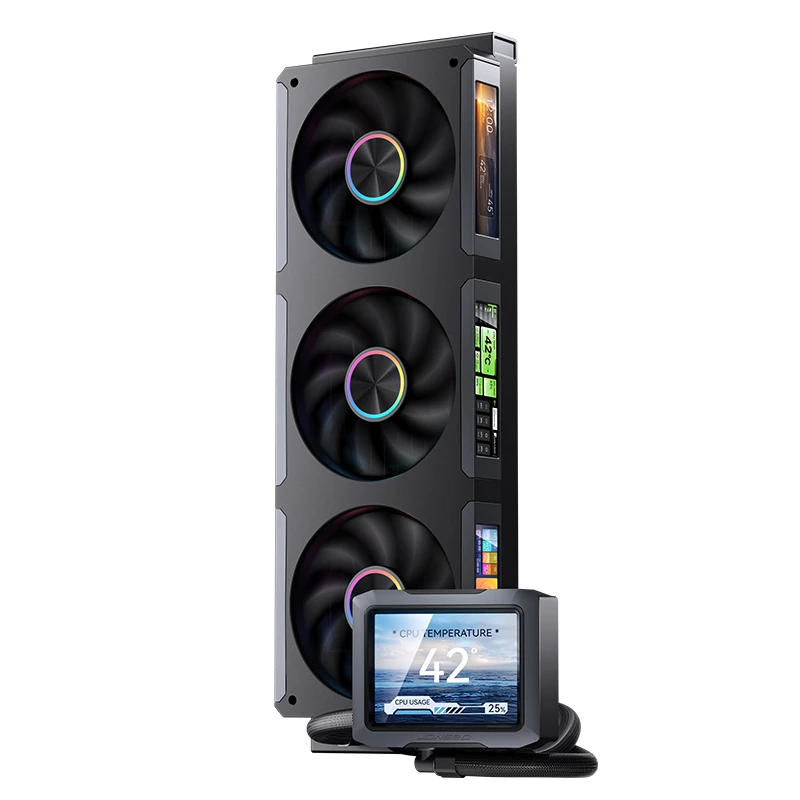 TẢN NHIỆT NƯỚC AIO JONSBO TF3-360SCB BLACK (MÀU ĐEN/ QUẠT LIỀN KHỐI LCD)