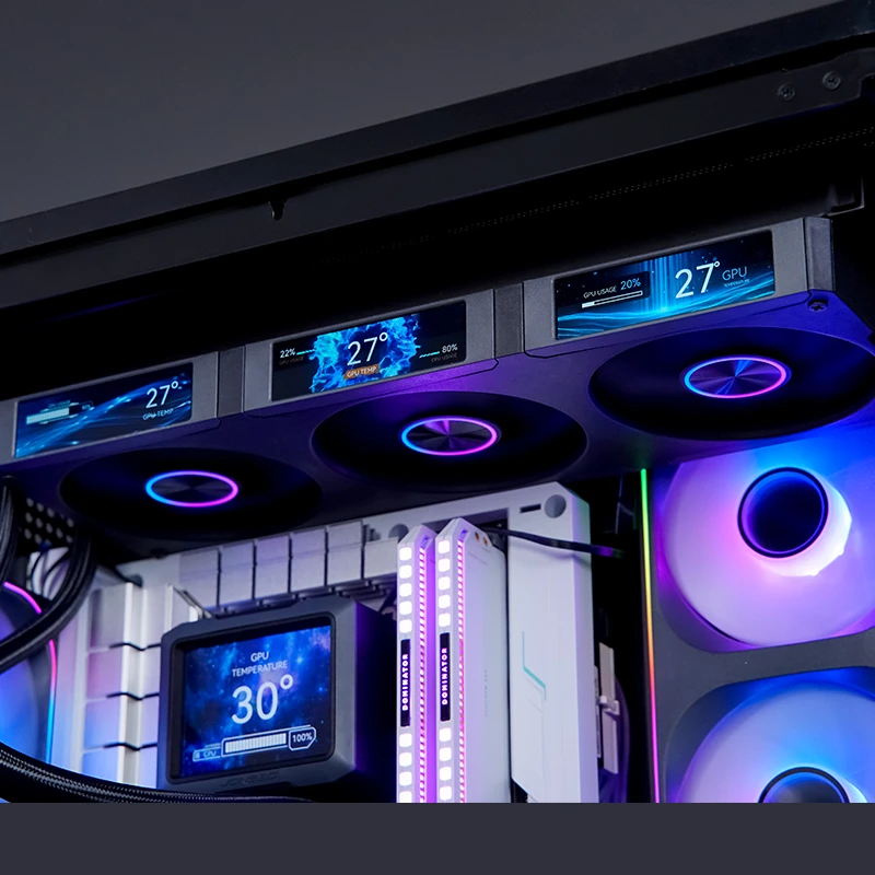 TẢN NHIỆT NƯỚC AIO JONSBO TF3-360SCB BLACK (MÀU ĐEN/ QUẠT LIỀN KHỐI LCD)