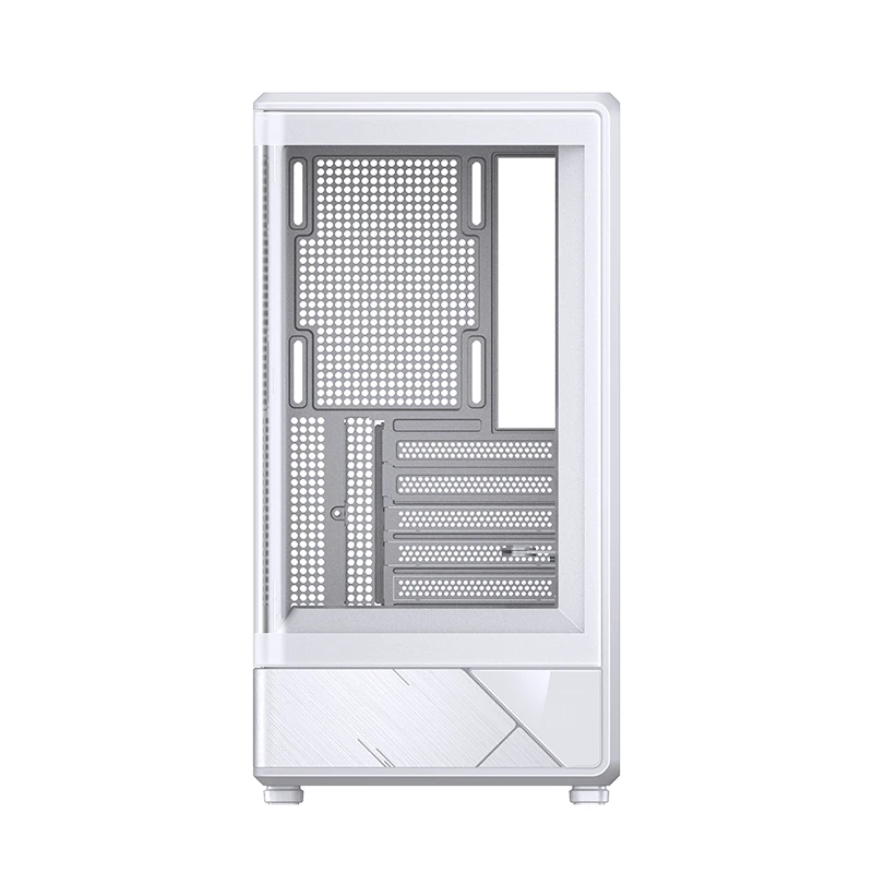 VỎ CASE JONSBO D200 WHITE (M-ATX/ MÀU TRẮNG KÍNH CONG/ KHÔNG KÈM FAN)