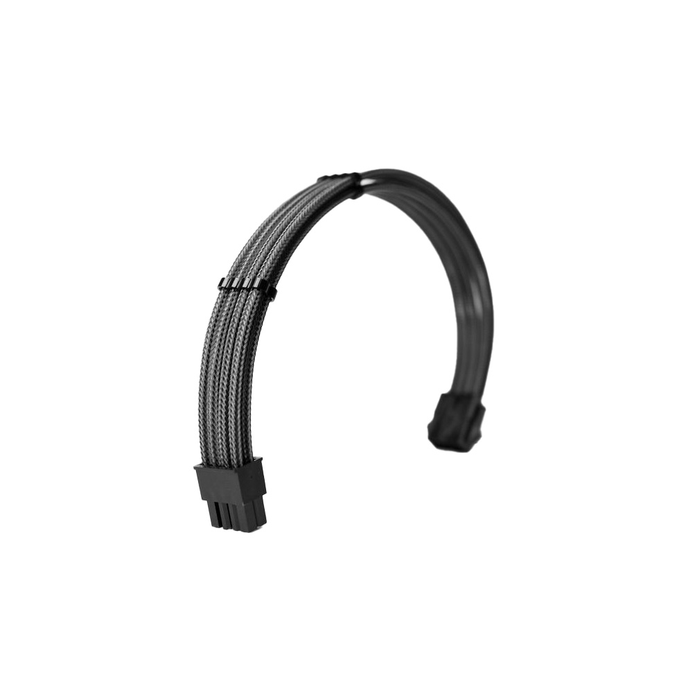 DÂY NỐI DÀI BỌC LƯỚI 2D SLEEVE CUSTOM CABLE PREMIUM BLACK - 8PIN CPU (MÀU ĐEN/16AWG)
