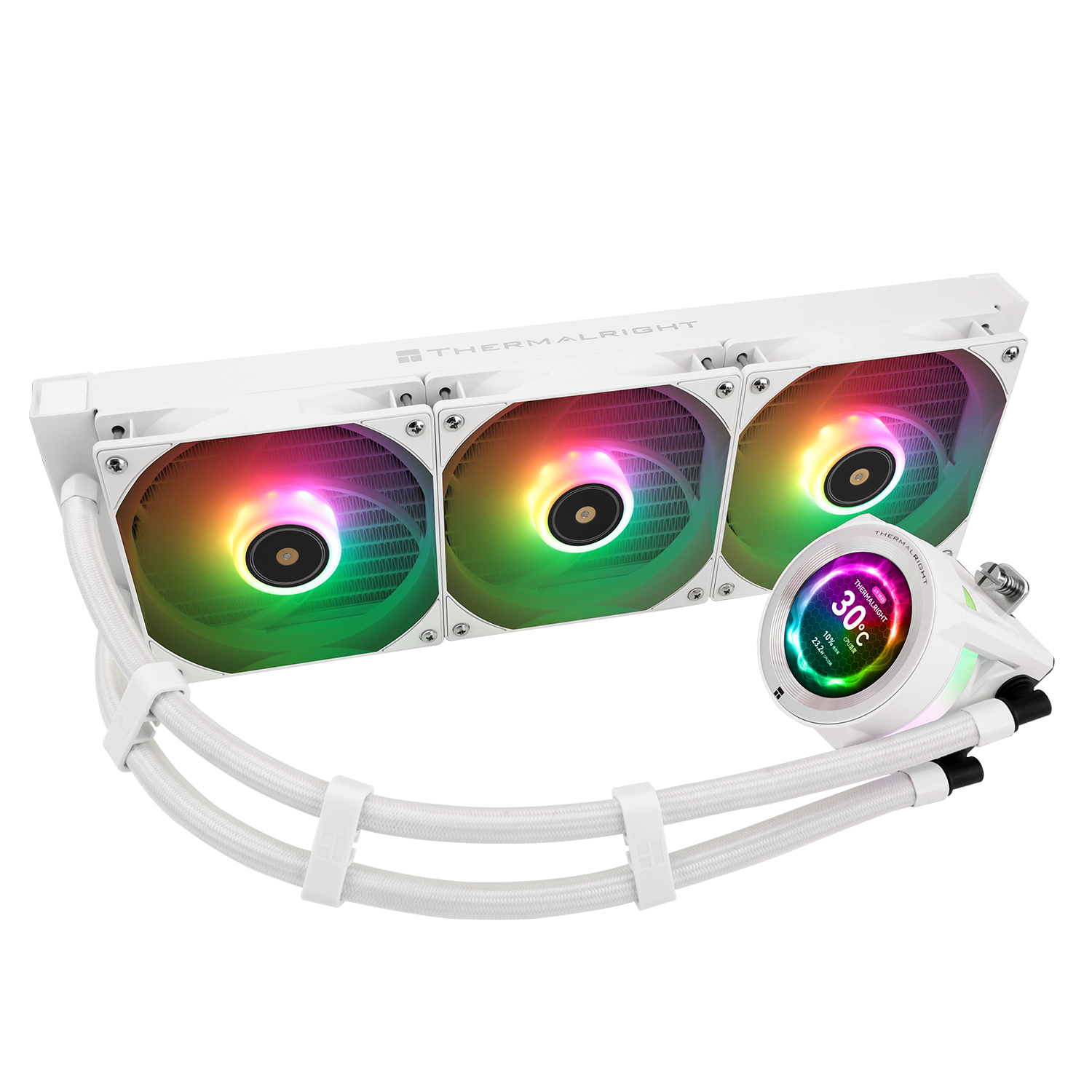 TẢN NHIỆT NƯỚC AIO THERMALRIGHT CORE VISION 360 WHITE ARGB (MÀU TRẮNG/Màn LCD)