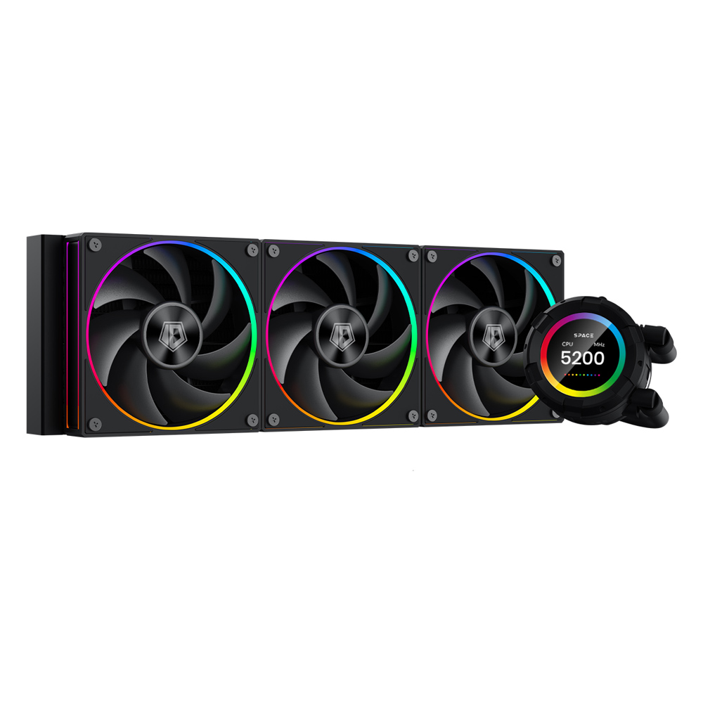 TẢN NHIỆT NƯỚC ID-COOLING SPACE SL360 ARGB (Màn Hình LCD Hiển Thị Thông Số)