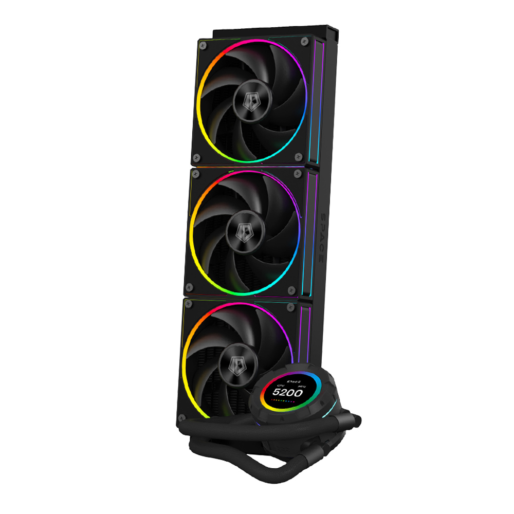 TẢN NHIỆT NƯỚC ID-COOLING SPACE SL360 ARGB (Màn Hình LCD Hiển Thị Thông Số)