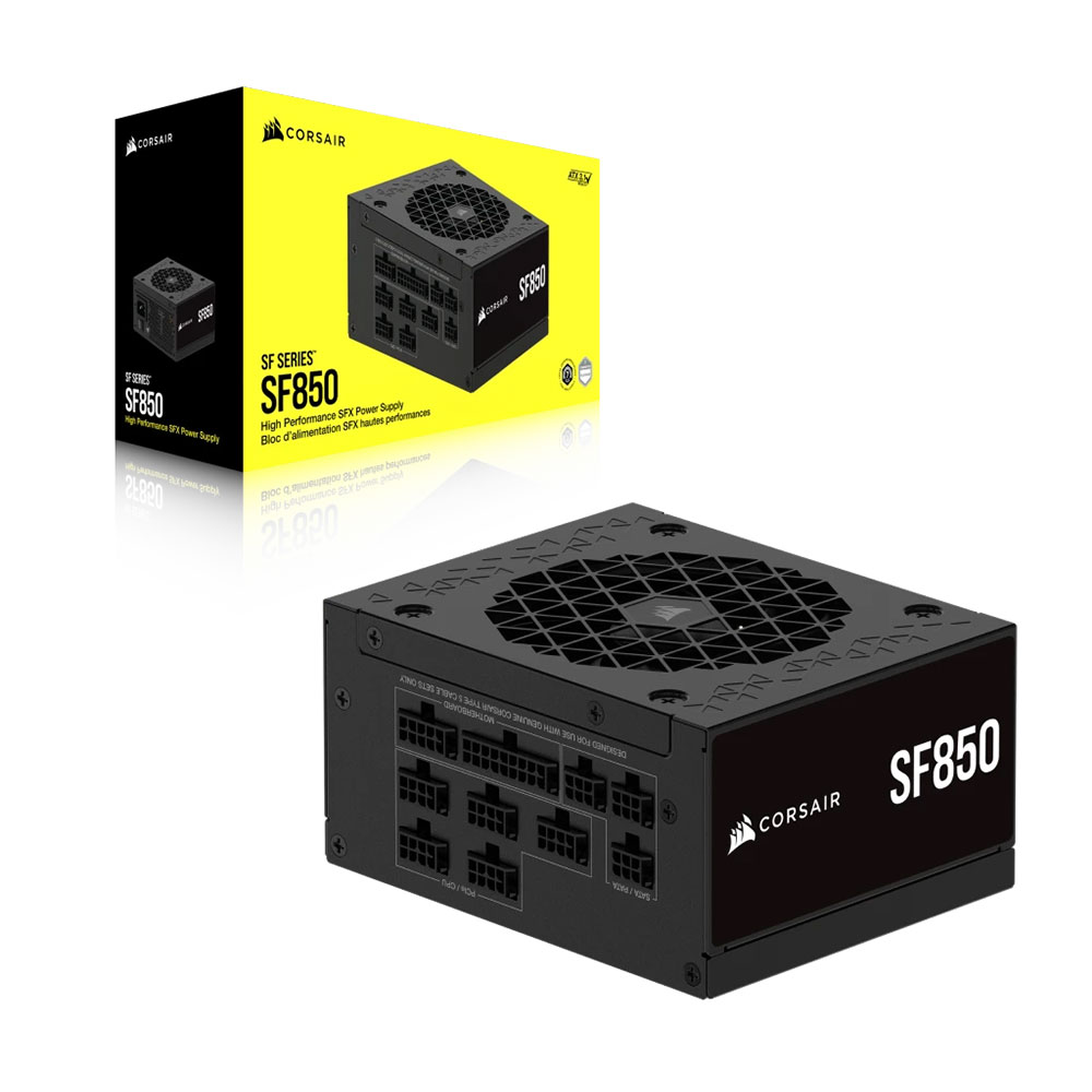 NGUỒN MÁY TÍNH CORSAIR SF850 PCIE5 850W 80 PLUS PLANTIUM (SFX/ FULL MODULLAR)