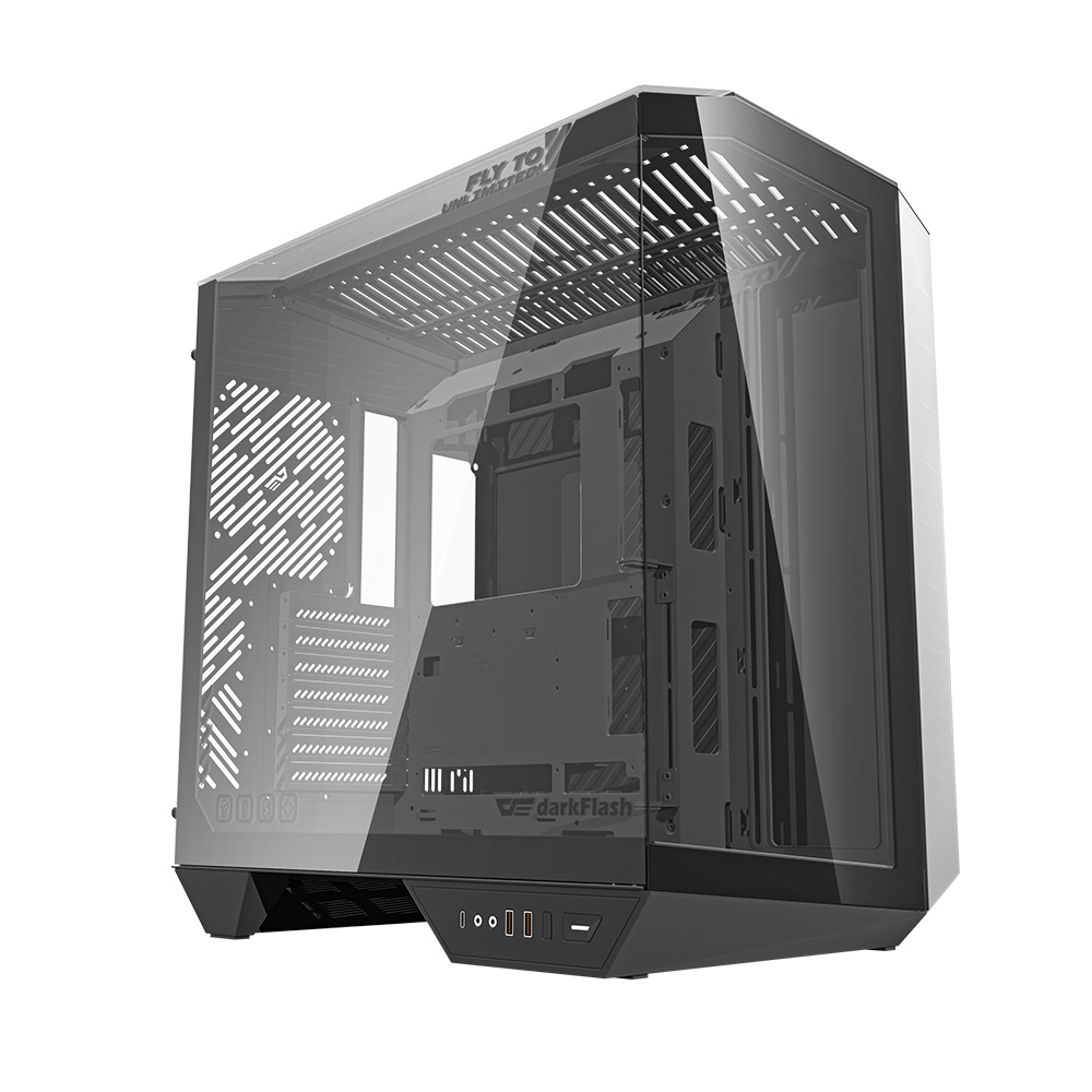 VỎ CASE DARKFLASH DY470 BLACK (ATX/ MID TOWER/ MÀU ĐEN)