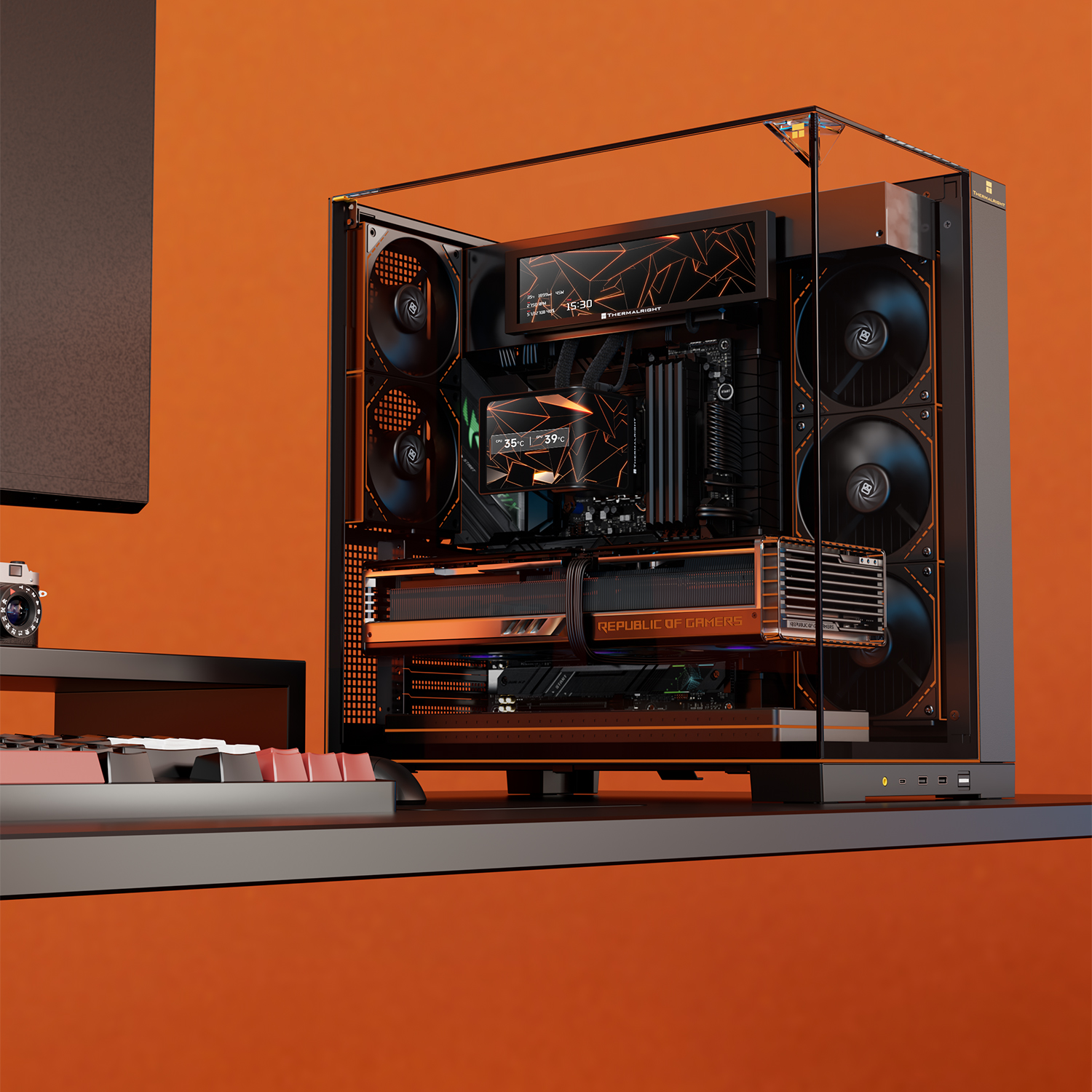 TẢN NHIỆT NƯỚC AIO THERMALRIGHT LEVITA VISION 360 ARGB BLACK (MÀU ĐEN/ MÀN CONG)