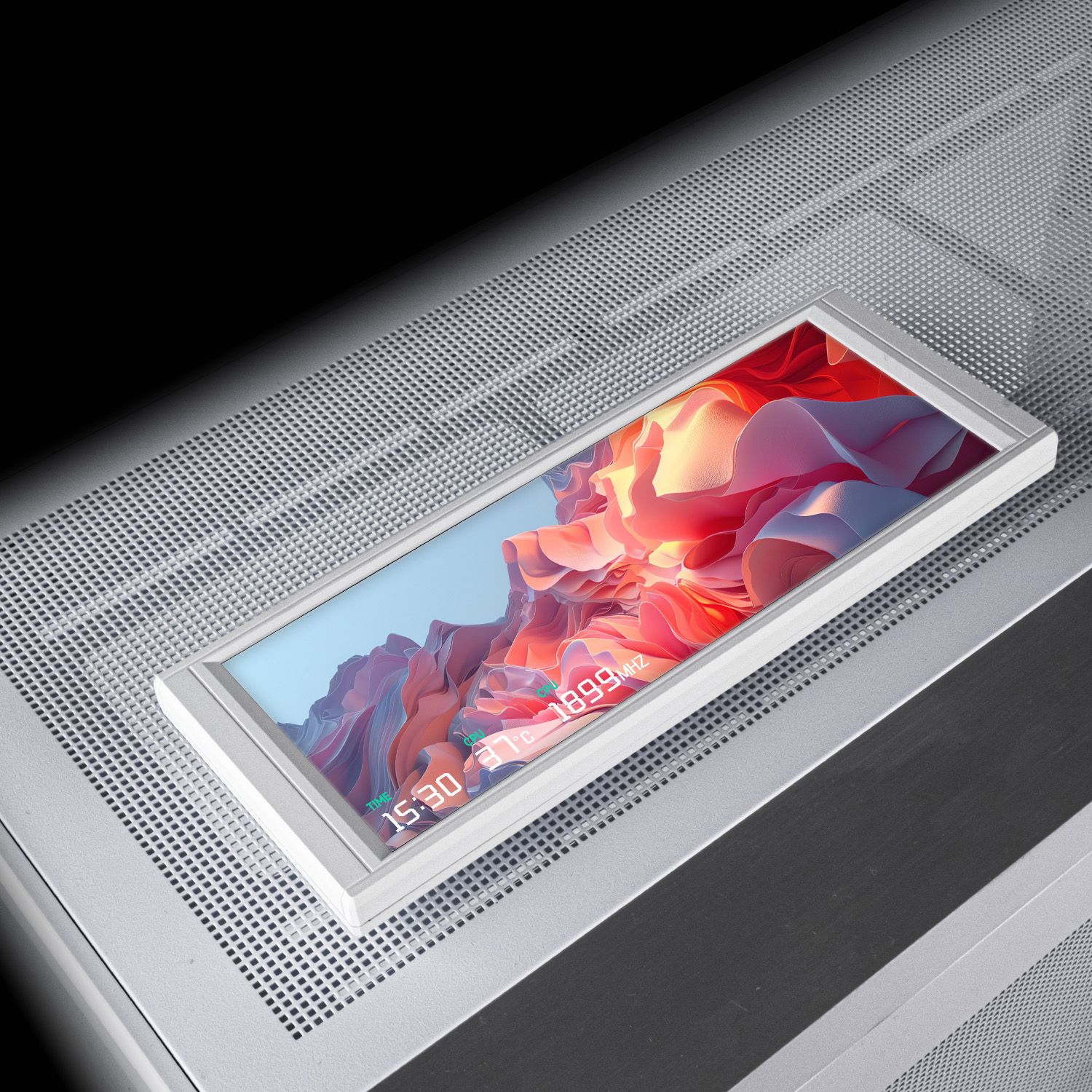 MÀN HÌNH PHỤ THERMALRIGHT TROFEO VISION LCD 6.86 inch WHITE (MÀU TRẮNG/ Hiển Thị Video & Thông Số PC)