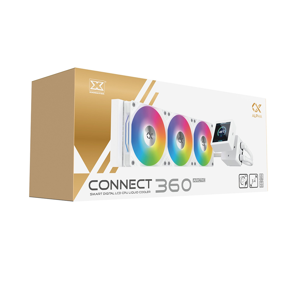 TẢN NHIỆT NƯỚC AIO XIGMATEK ALPHA - CONNECT 360 ARCTIC (MÀU TRẮNG)