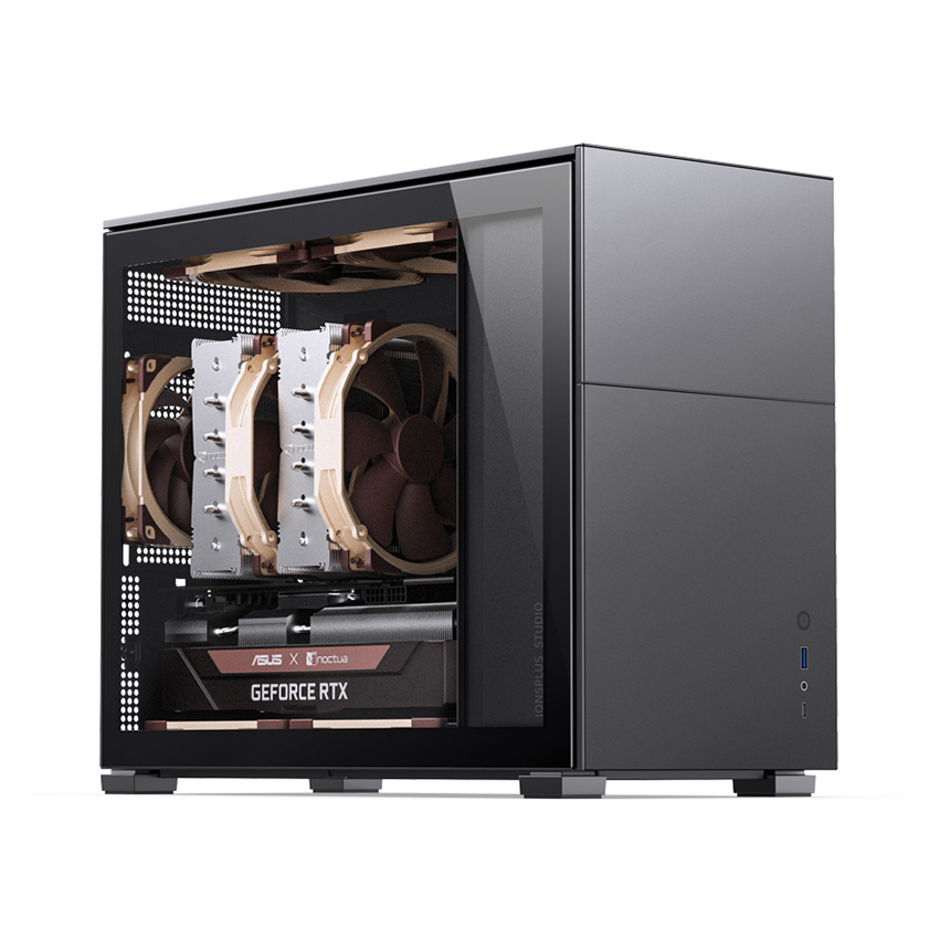 VỎ CASE JONSBO D31 STD BLACK (MINI TOWER/MÀU ĐEN)
