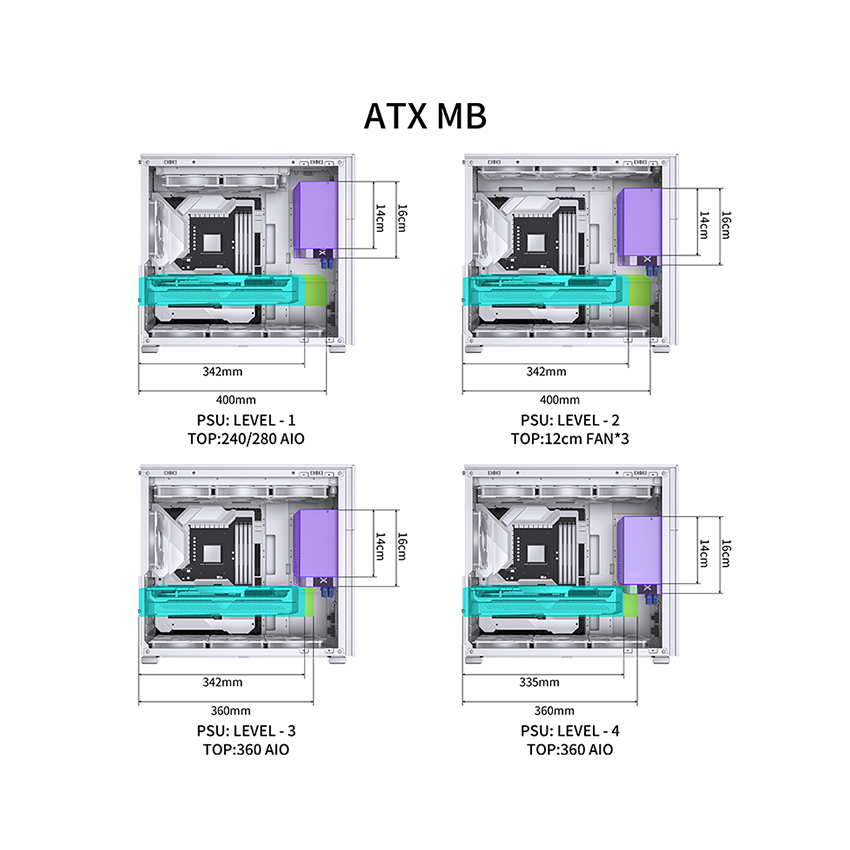 VỎ CASE JONSBO D41 STD WHITE (MID TOWER/MÀU TRẮNG)