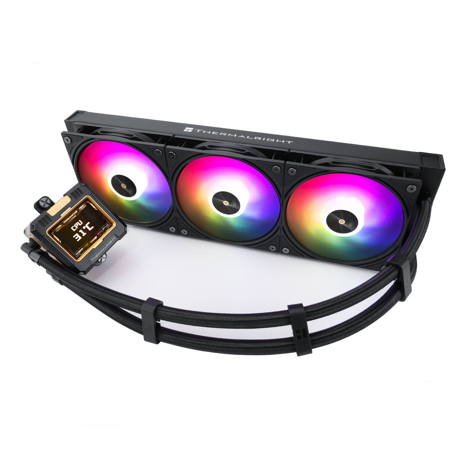 TẢN NHIỆT NƯỚC AIO THERMALRIGHT FROZEN WARFRAME 360 BLACK ARGB (MÀU ĐEN/MÀN LCD)