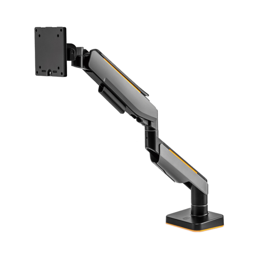 GIÁ ĐỠ MÀN HÌNH HUMAN MOTION T9 PRO II LED RGB MÀU XÁM (23-43 INCH)