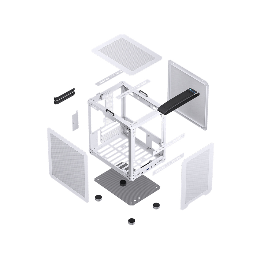 VỎ CASE JONSBO C6 HANDLE WHITE (MINI TOWER/MÀU TRẮNG)