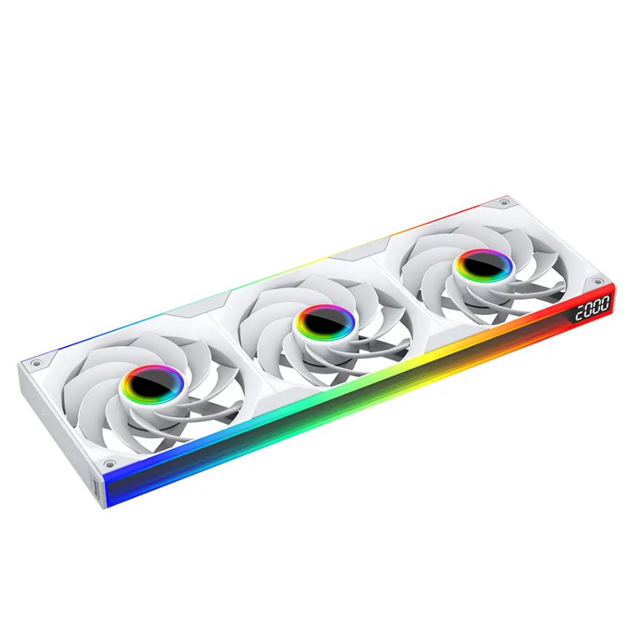 Quạt Tản Nhiệt JUNGLE LEOPARD STARLINK INFINITE MIRROR WHITE ARGB REVERSE (MÀU TRẮNG/ LED ARGB/ LIỀN KHỐI/ CÁNH NGƯỢC)