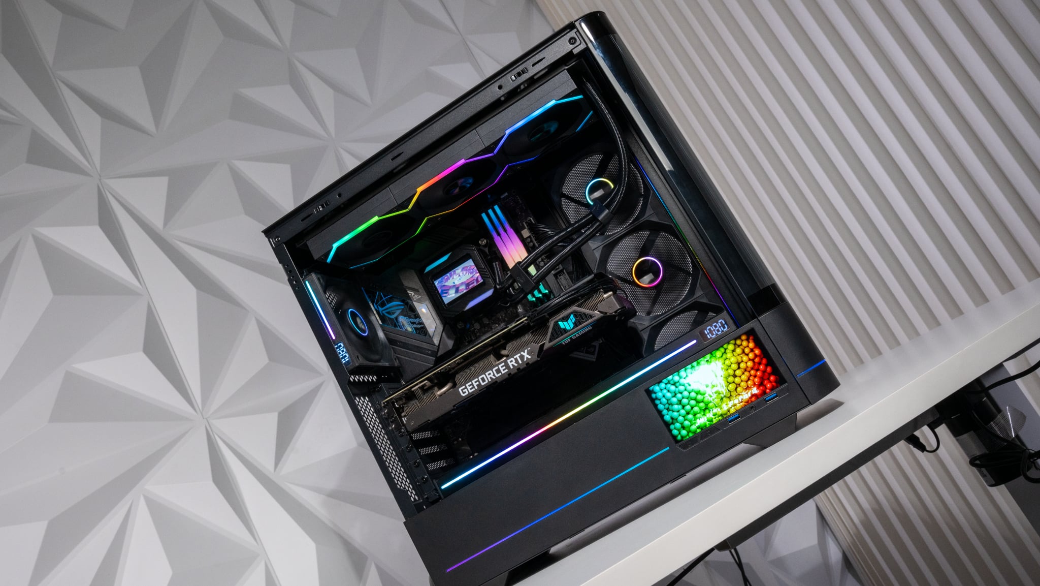 Tản Nhiệt Nước AIO JUNGLE LEOPARD ASTROSHEL V2G 240 WHITE ARGB (MÀU TRẮNG/ MÀN HIỂN THỊ LCD)