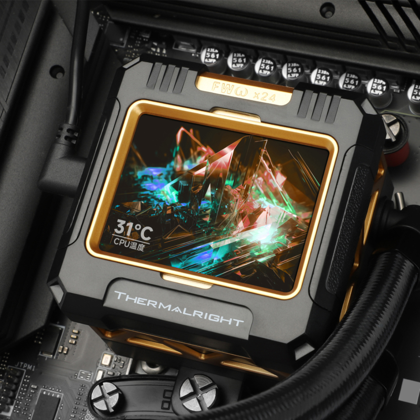 Tản Nhiệt Nước CPU THERMALRIGHT FROZEN WARFRAME 240 BLACK ARGB (MÀU ĐEN/ Màn LCD)