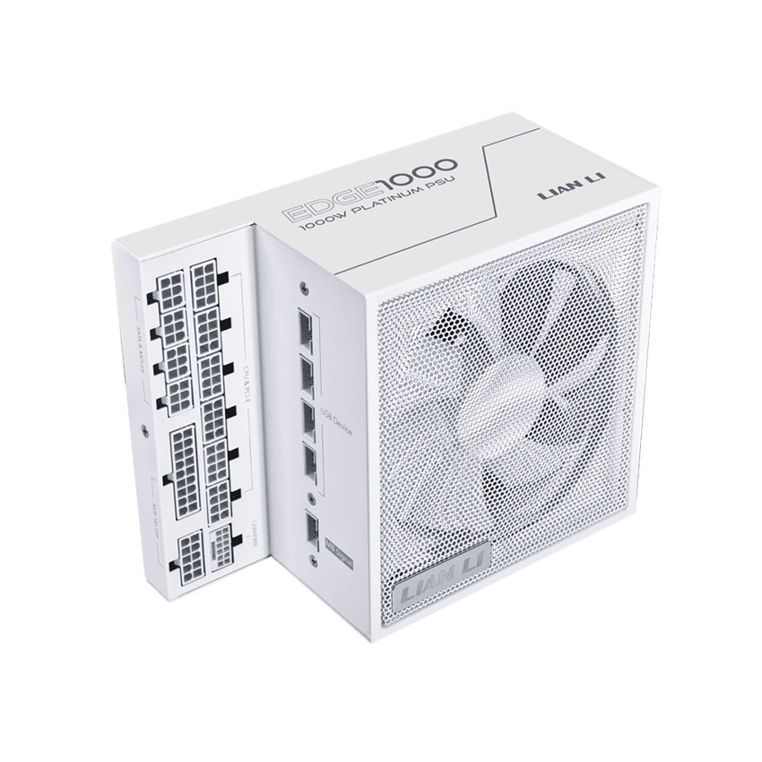 Nguồn LIAN LI EDGE series EG1000 WHITE - 1000W (ATX3.1/80+Platinum/Full Modular/Màu Trắng)