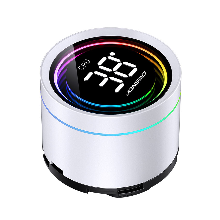 Tản nhiệt nước AIO JONSBO TH-360 ARGB WHITE (MÀU TRẮNG/LCD hiển thị nhiệt độ)