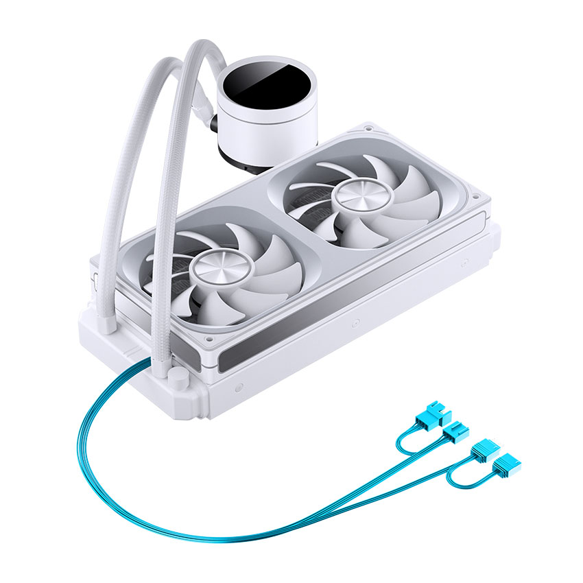 Tản nhiệt nước AIO JONSBO TH-240 ARGB WHITE (LCD hiển thị nhiệt độ)