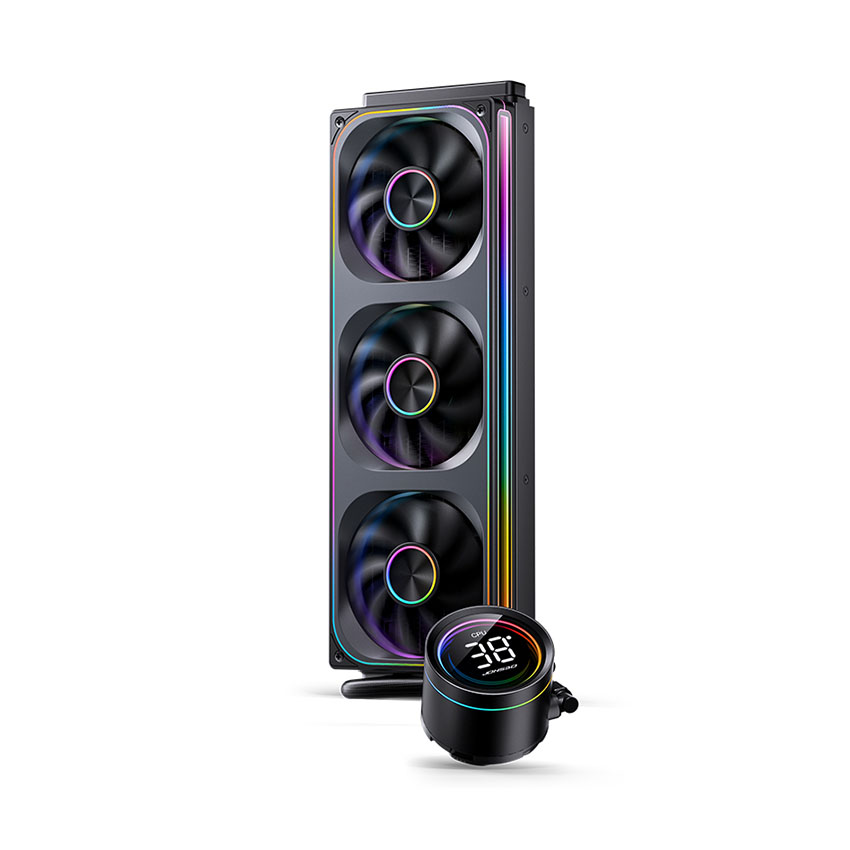 Tản nhiệt nước AIO JONSBO TH-360 ARGB BLACK (MÀU ĐEN/ LCD hiển thị nhiệt độ)