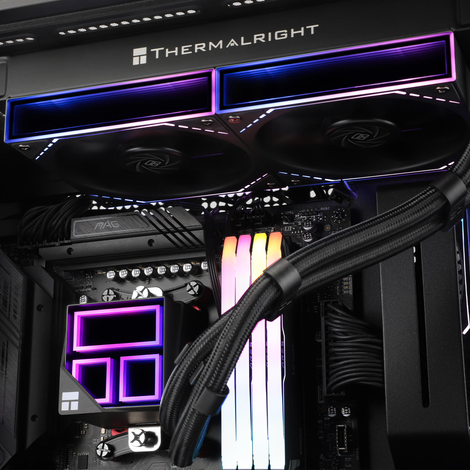 TẢN NHIỆT NƯỚC THERMALRIGHT FROZEN INFINITY 240 BLACK (MÀU ĐEN/ BLOCK LED VÔ CỰC)