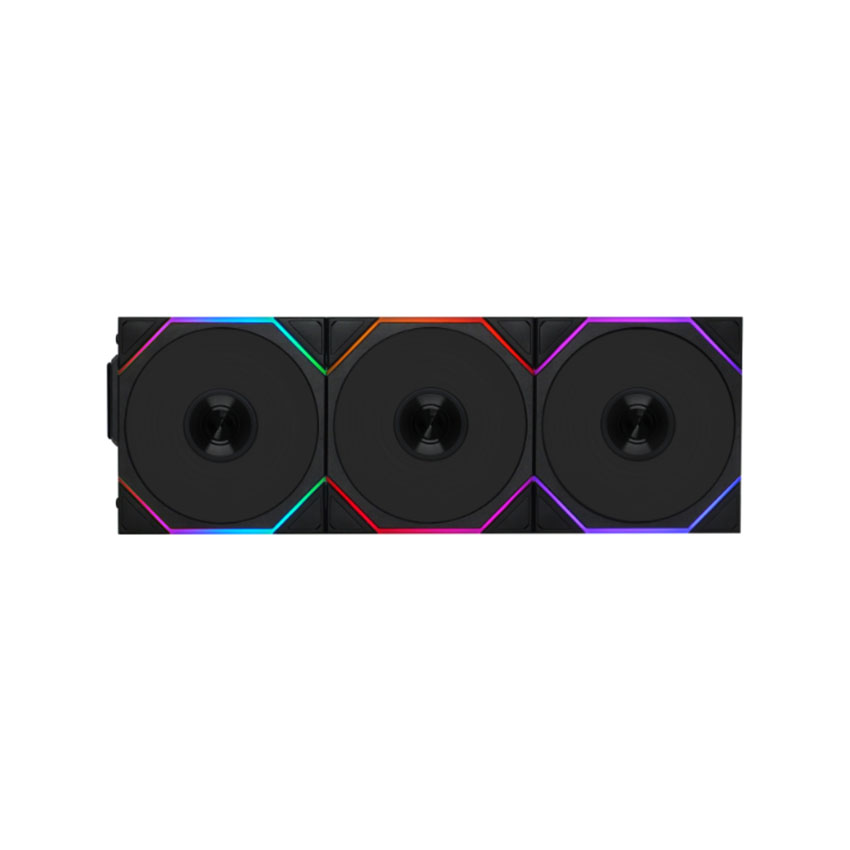 QUẠT TẢN NHIỆT LIAN LI UNI FAN TL WIRELESS 120 REVERSE BLACK (BỘ 3 CÁI/ MÀU ĐEN/ CÁNH NGƯỢC)