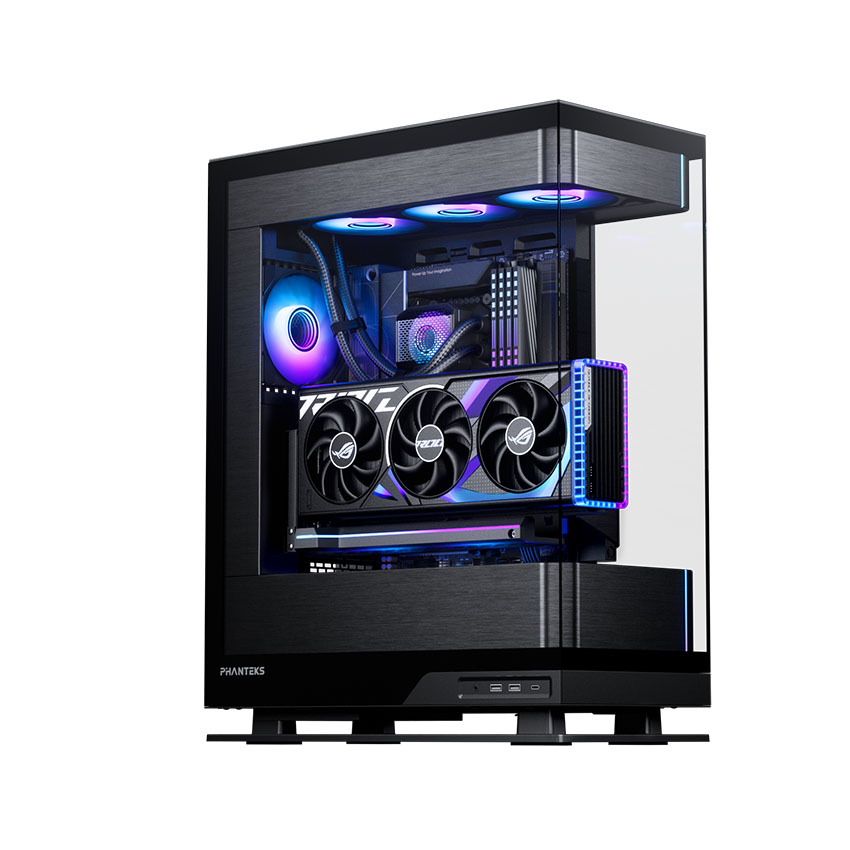 Vỏ Case PHANTEKS Evolv X2 Tempered Glass, DRGB, Satin BLACK (ATX/MID TOWER/ MÀU ĐEN)