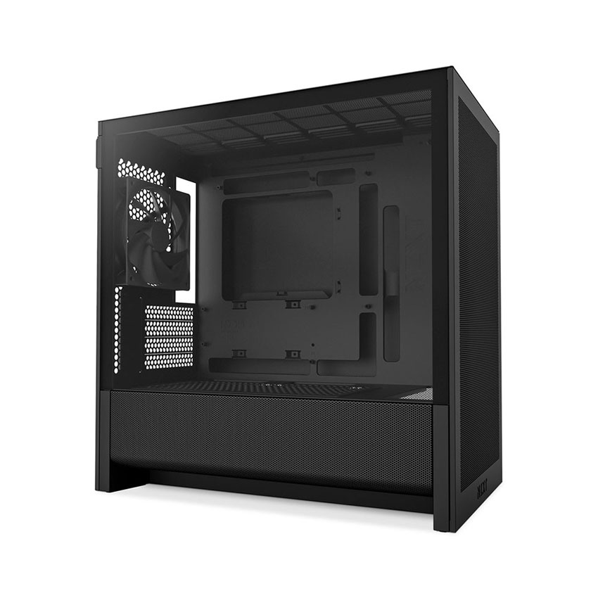 Vỏ máy tính NZXT H3 FLOW ALL BLACK (MÀU ĐEN/ ATX/ MID TOWER/ 1 FAN)