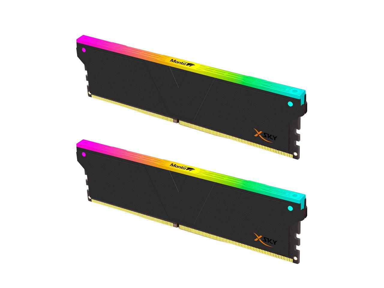RAM DESKTOP V-COLOR MANTA XSKY RGB (BLACK) DDR5 32GB (16GBx2) BUS 6000 - TMXSL1660836KWK