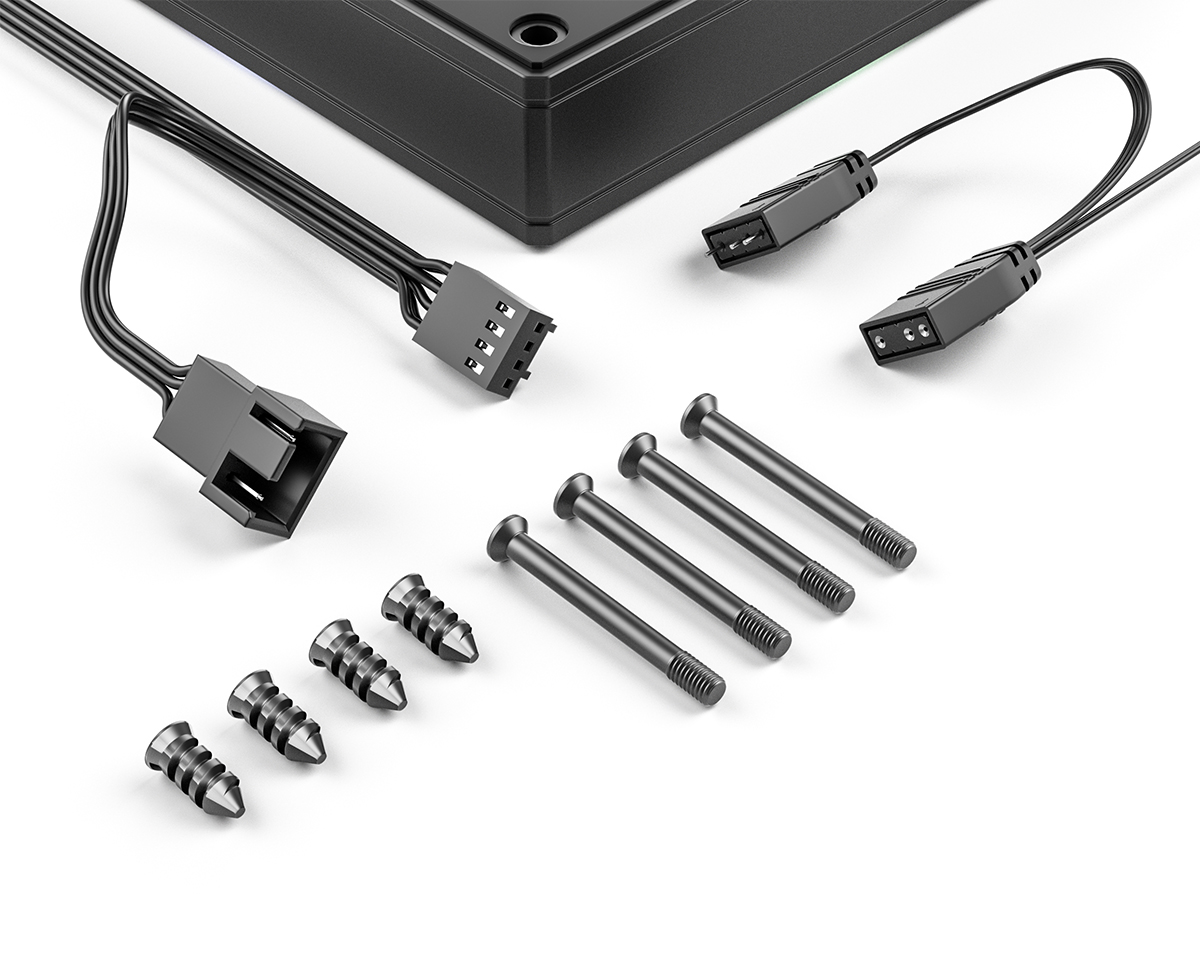 QUẠT TẢN NHIỆT ID-COOLING AS-120-ARGB-KR (MÀU ĐEN/ LED ARGB/ GIÓ NGƯỢC)