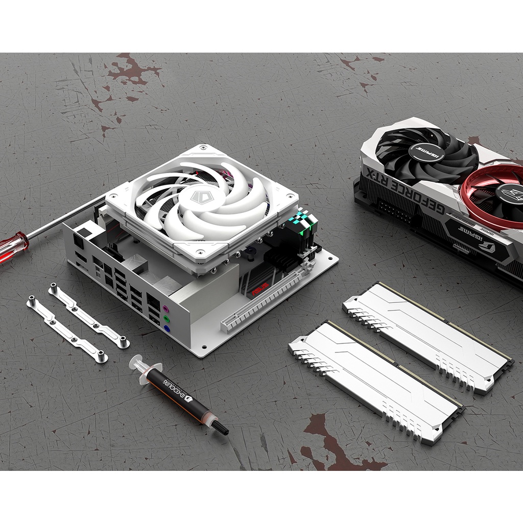 Quạt tản nhiệt ID-COOLING NO-12015-XT-ARGB SNOW (MÀU TRẮNG/ 120MM/ MỎNG 15MM/ LED ARGB)