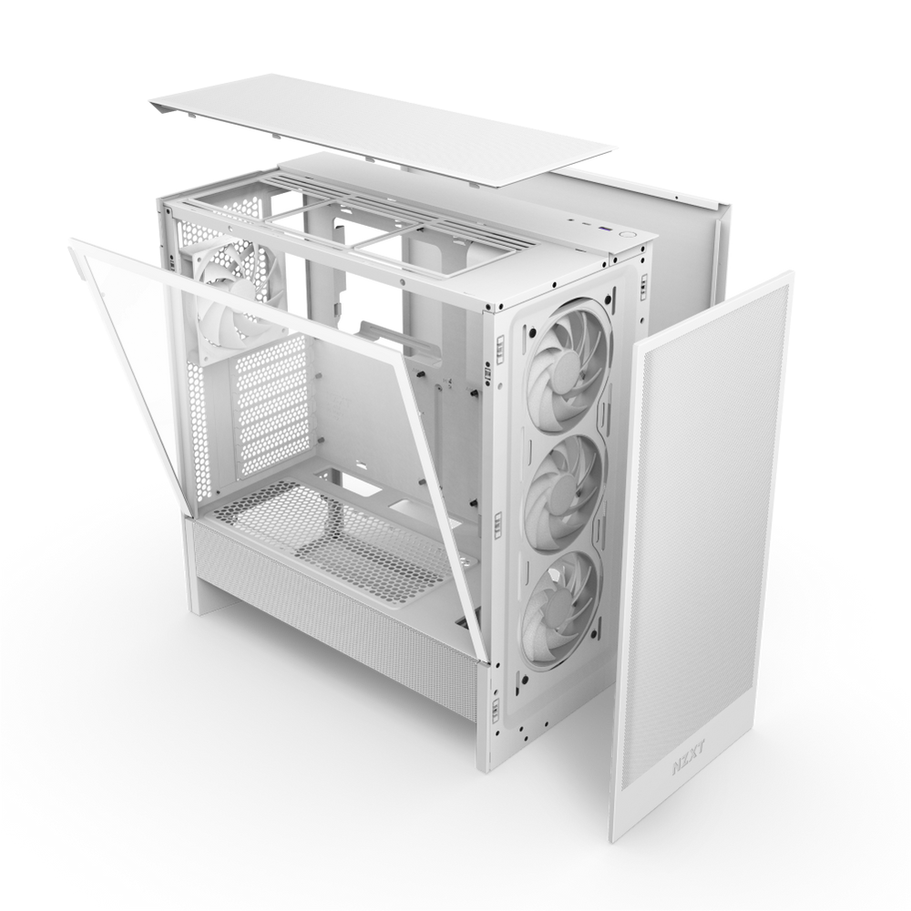VỎ CASE NZXT H5 FLOW RGB 2024 ALL WHITE (MID TOWER/MÀU TRẮNG)