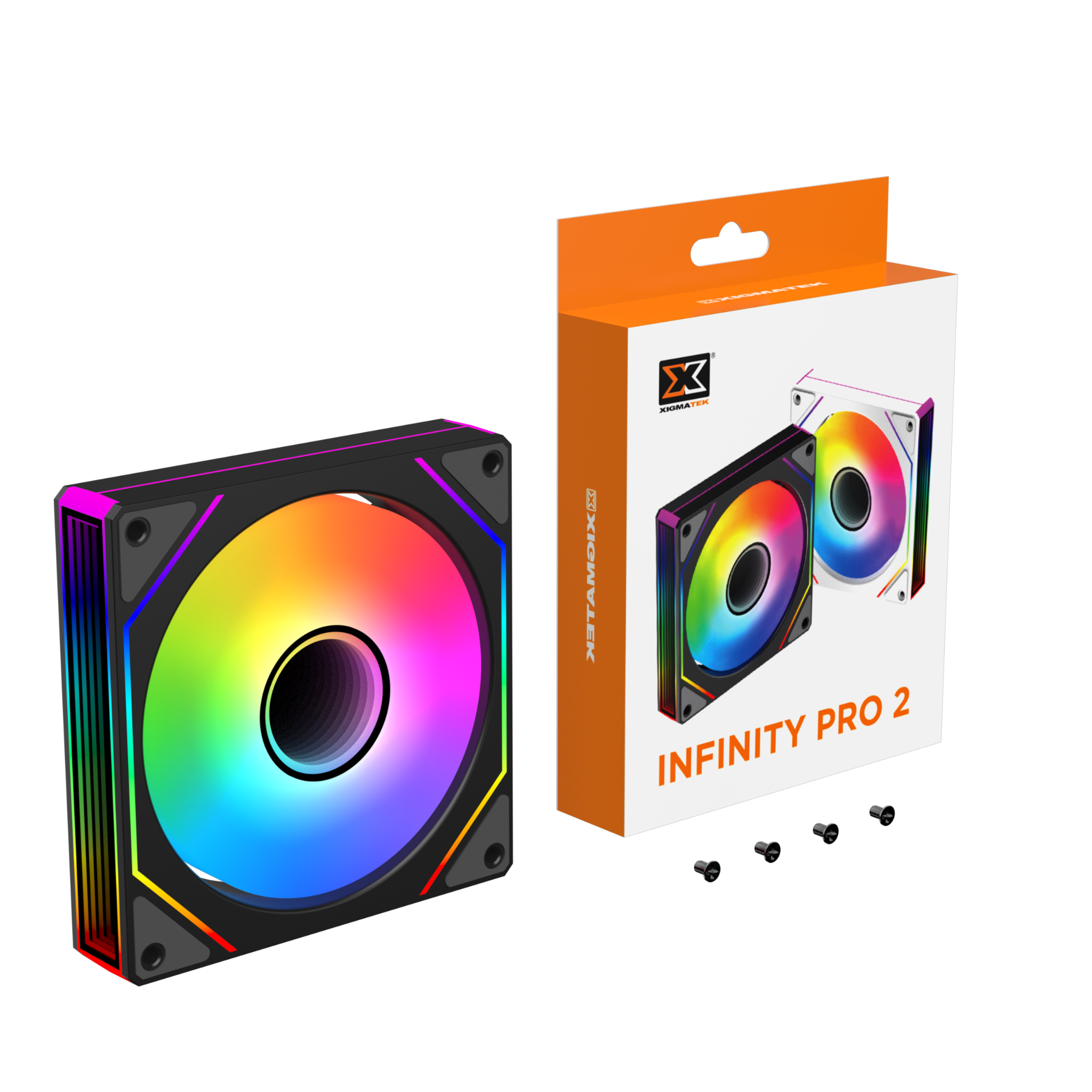 QUẠT TẢN NHIỆT XIGMATEK INFINITY PRO 2 (MÀU ĐEN/ CÁNH XUÔI)