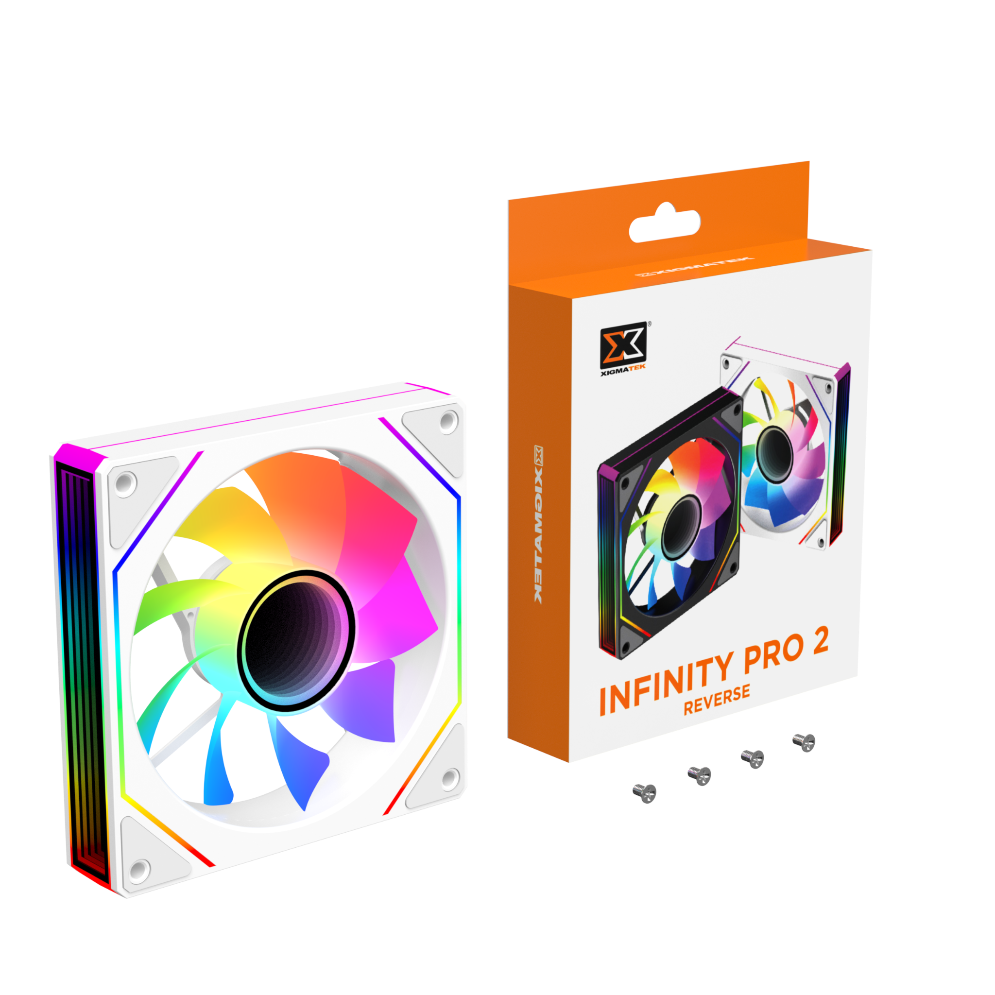 QUẠT TẢN NHIỆT XIGMATEK INFINITY PRO 2 ARCTIC REVERSE (MÀU TRẮNG/ CÁNH NGƯỢC)