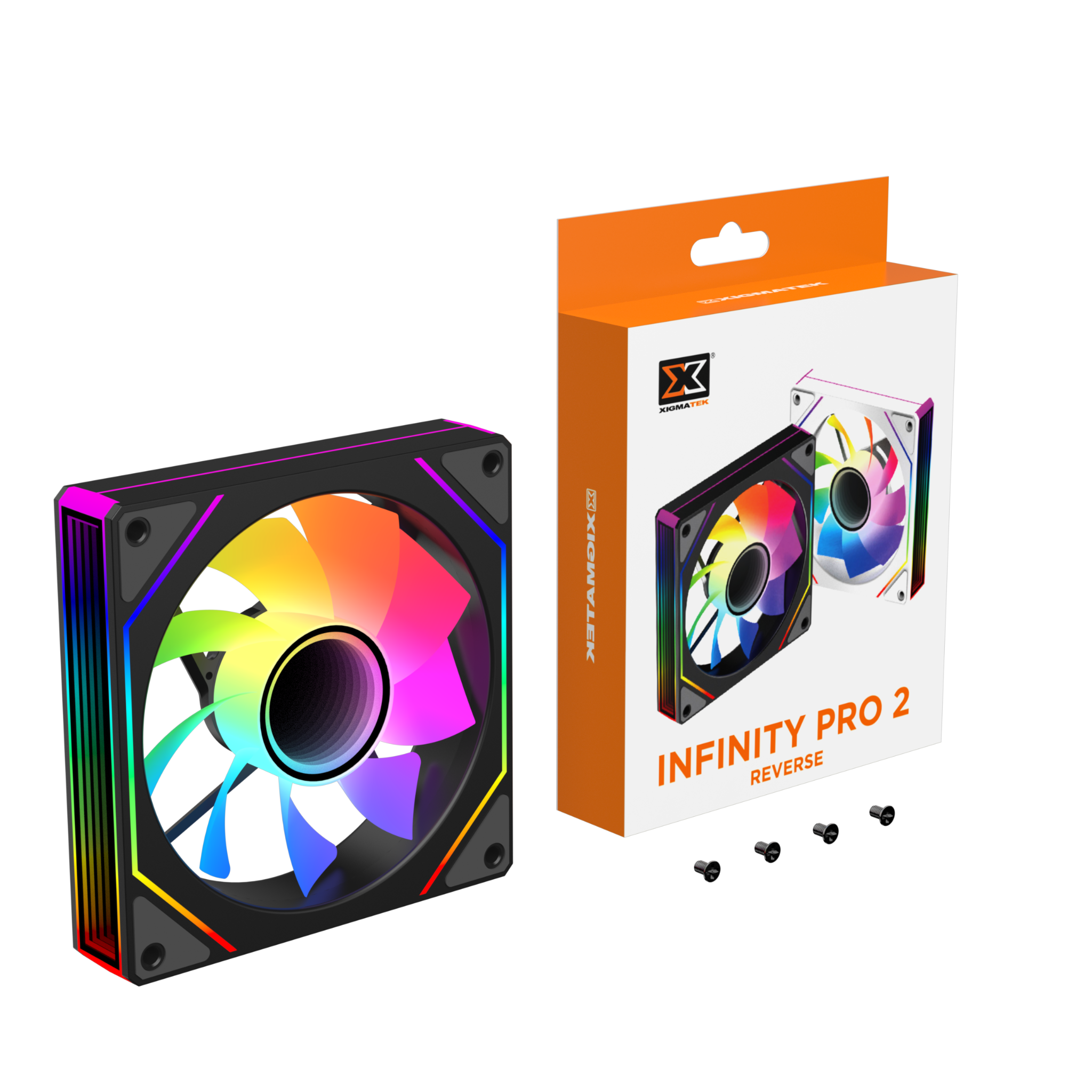 QUẠT TẢN NHIỆT XIGMATEK INFINITY PRO 2 REVERSER (MÀU ĐEN/ CÁNH NGƯỢC)