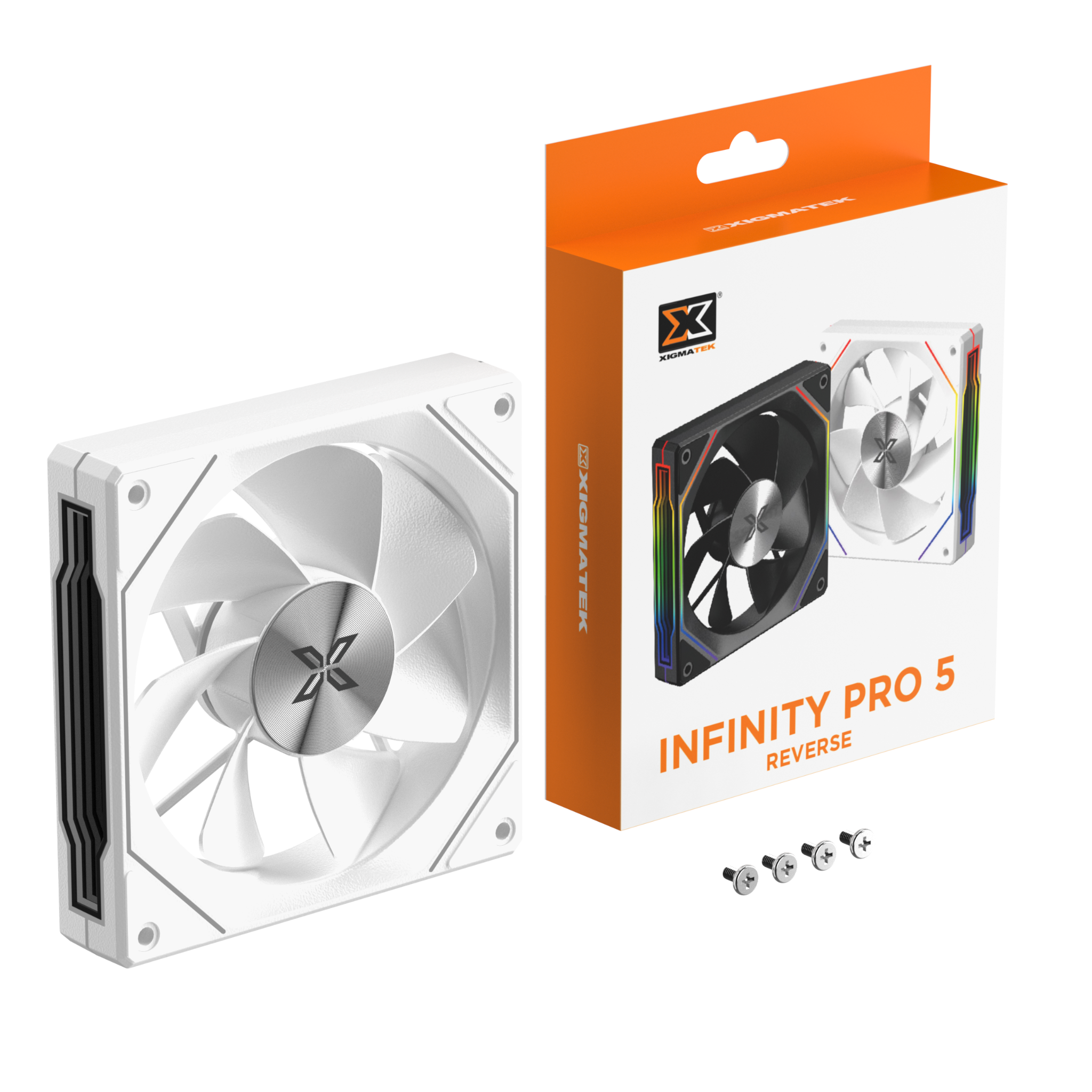 QUẠT TẢN NHIỆT XIGMATEK INFINITY PRO 5 ARCTIC REVERSE (MÀU TRẮNG/ CÁNH NGƯỢC)
